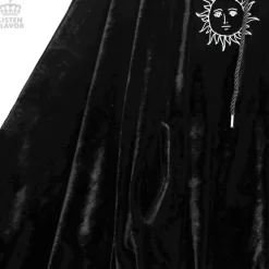 LISTEN FLAVOR Ouija Board Velour Hooded Poncho