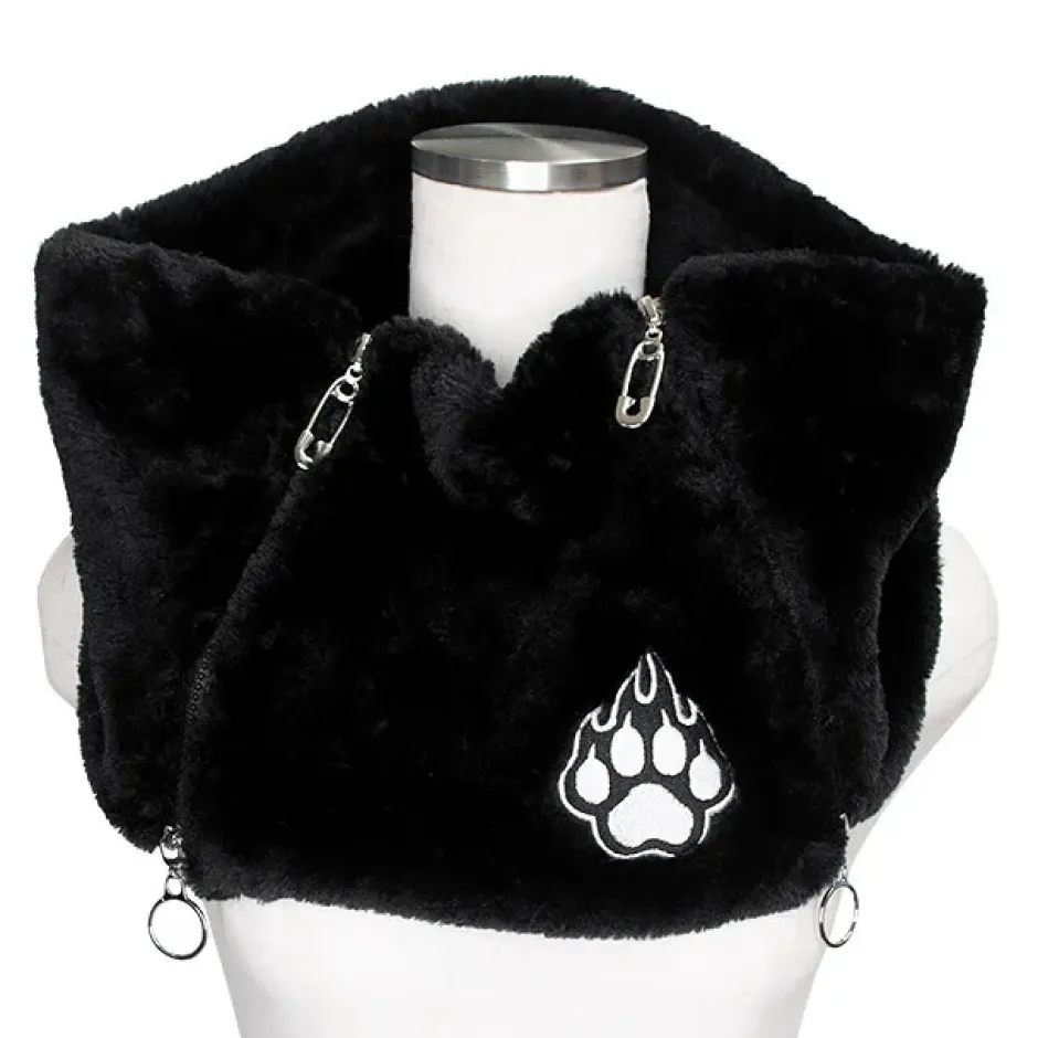 LISTEN FLAVOR Pad Fire Twin Zip Snood Black