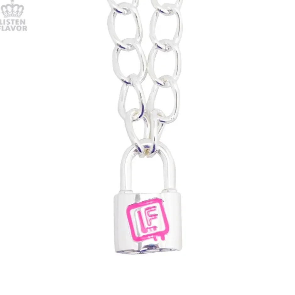 LISTEN FLAVOR Padlock Necklace Sale