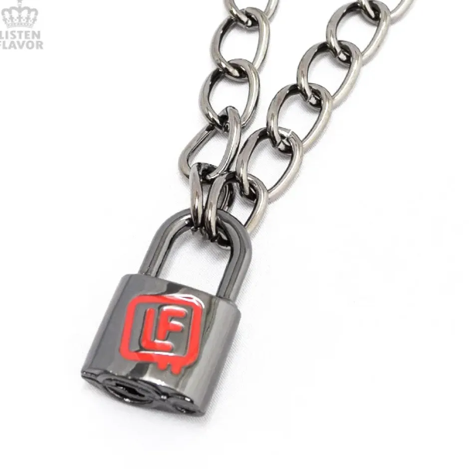 LISTEN FLAVOR Padlock Necklace Sale