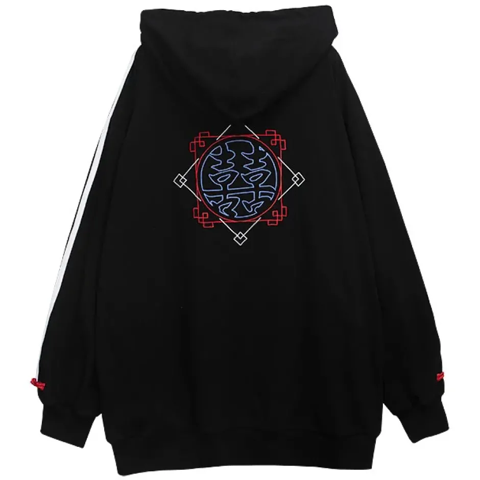 LISTEN FLAVOR Panda China Zip Hoodie Online