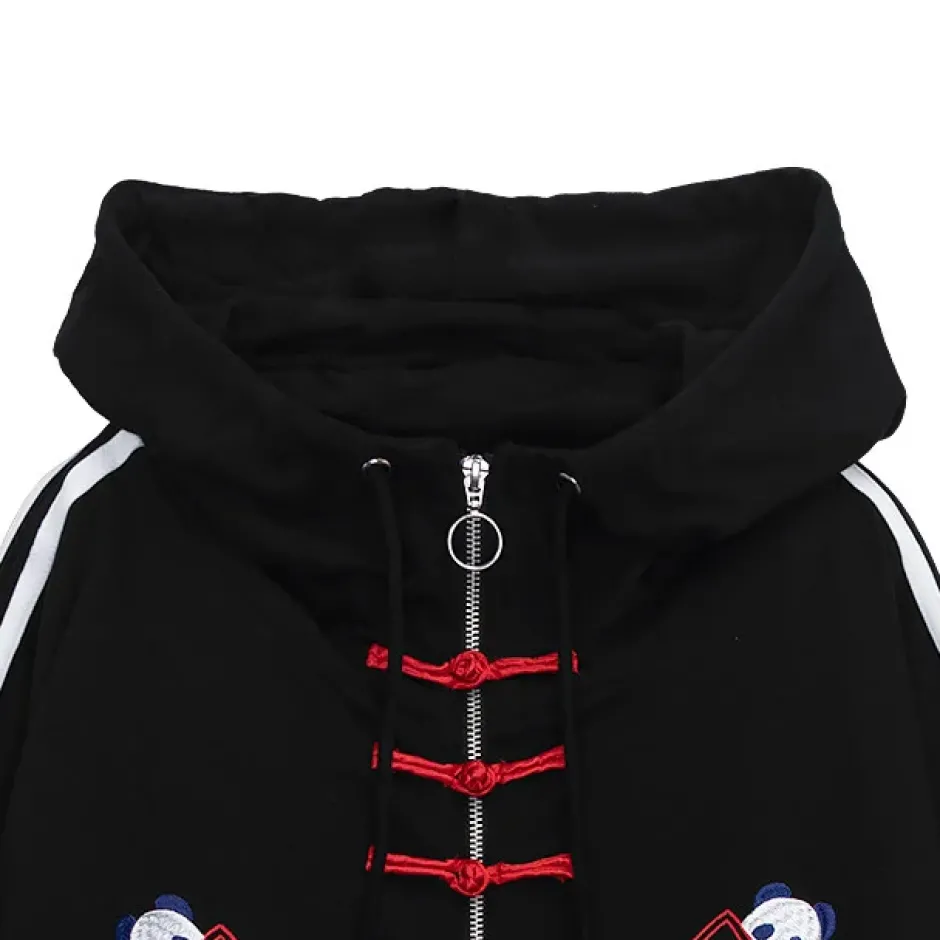 LISTEN FLAVOR Panda China Zip Hoodie Online