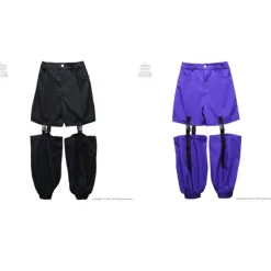 LISTEN FLAVOR Plastic Buckle Hollowed Out Detachable Pants Best