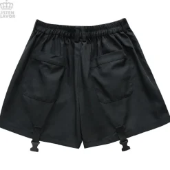LISTEN FLAVOR Plastic Buckle Hollowed Out Detachable Pants Best