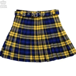 LISTEN FLAVOR Pleated Skirt w/ Belt Online