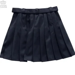 LISTEN FLAVOR Pleated Skirt w/ Belt Online