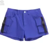 Bottoms>LISTEN FLAVOR Purple Cargo Shorts
