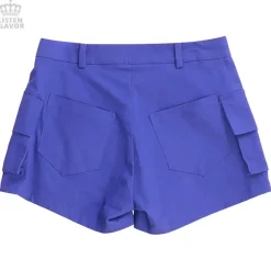Bottoms>LISTEN FLAVOR Purple Cargo Shorts