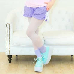 LISTEN FLAVOR Ribbon Frill Shorts Discount
