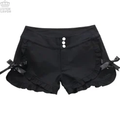 LISTEN FLAVOR Ribbon Frill Shorts Discount