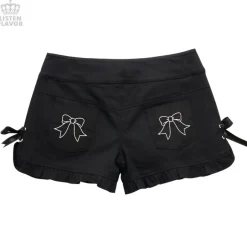 LISTEN FLAVOR Ribbon Frill Shorts Discount