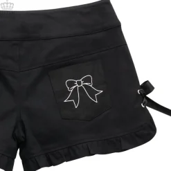 LISTEN FLAVOR Ribbon Frill Shorts Discount
