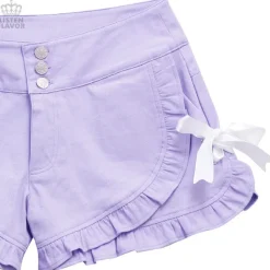 LISTEN FLAVOR Ribbon Frill Shorts Discount