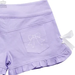 LISTEN FLAVOR Ribbon Frill Shorts Discount