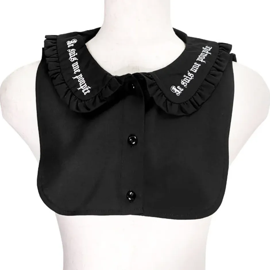 Other Accessories>LISTEN FLAVOR Ribbon Frilly Collar