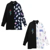 LISTEN FLAVOR Rose & Playing Cards 2-Way Shirt Online