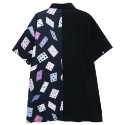 LISTEN FLAVOR Rose & Playing Cards 2-Way Shirt Online