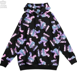 LISTEN FLAVOR Seized Bear Pullover Hoodie Sale