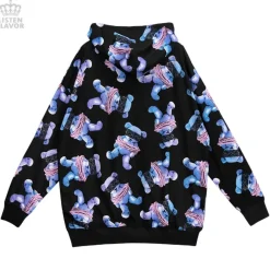 LISTEN FLAVOR Seized Bear Zip-Up Hoodie Online
