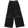 Bottoms>LISTEN FLAVOR Separate Zip 2-Way Belt Pants