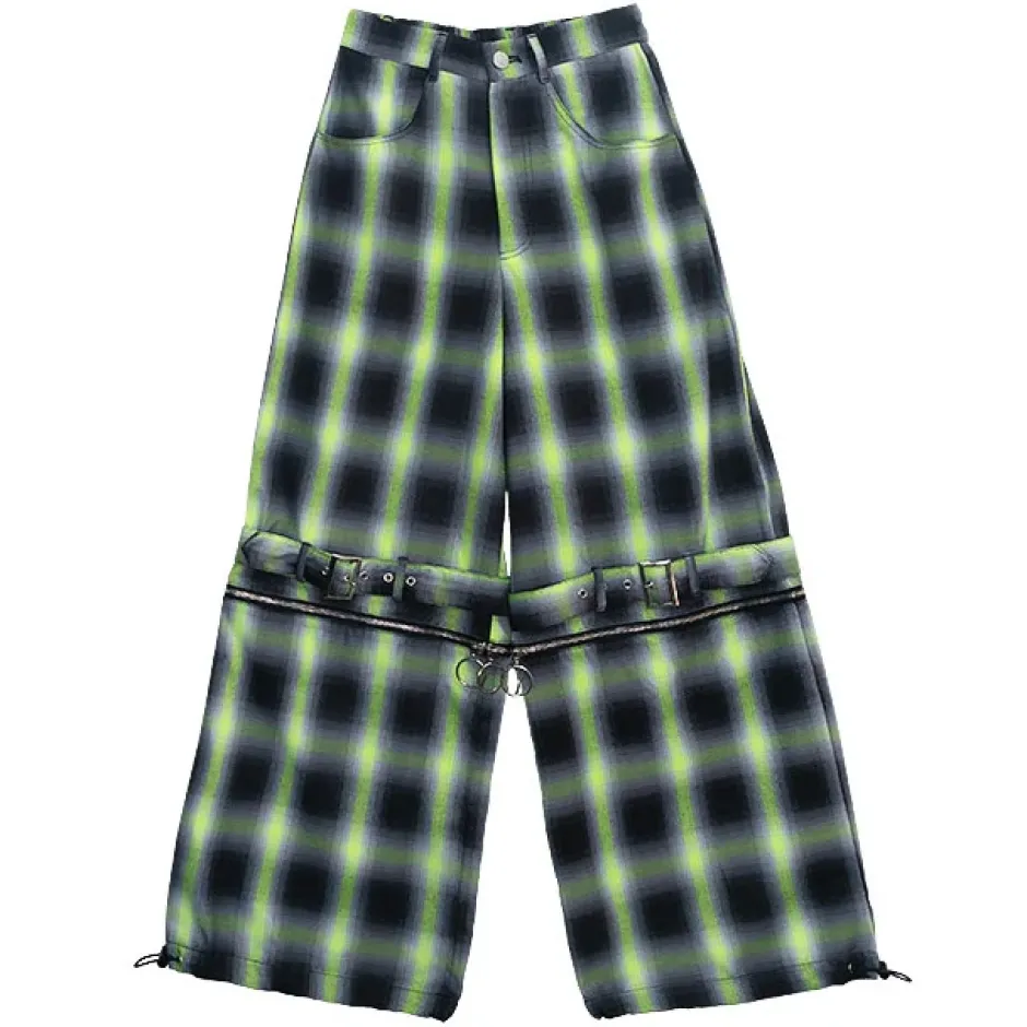 Bottoms>LISTEN FLAVOR Separate Zip 2-Way Belt Pants