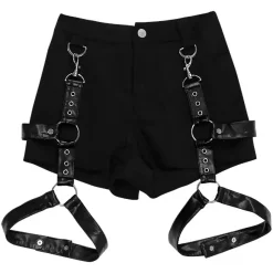 Bottoms>LISTEN FLAVOR Shorts w/ Harness Garter Belt L Size