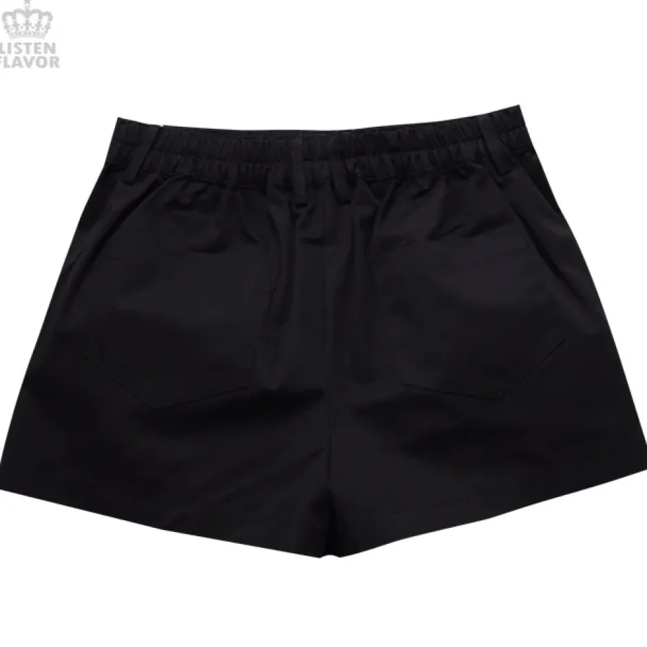 Bottoms>LISTEN FLAVOR Shorts w/ Wrap-around Pleated Skirt