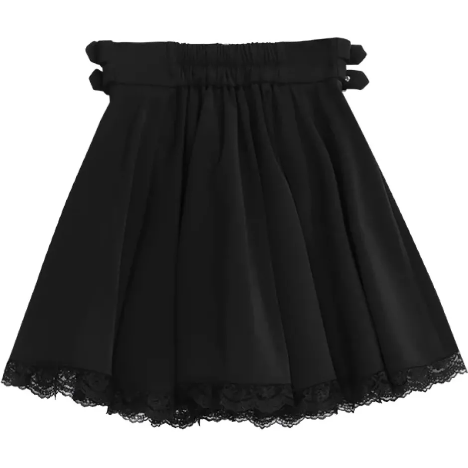 LISTEN FLAVOR Side Belt Circular Skirt Online
