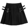 LISTEN FLAVOR Side Belt Pleated Skirt Online