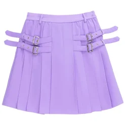 LISTEN FLAVOR Side Belt Pleated Skirt Online