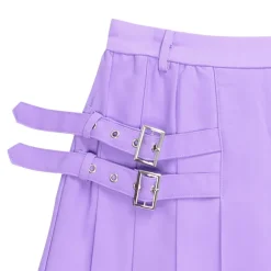 LISTEN FLAVOR Side Belt Pleated Skirt Online