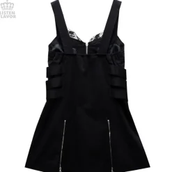 Bottoms>LISTEN FLAVOR Side Belt Zip-up Jumper Skirt