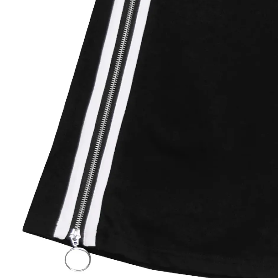 LISTEN FLAVOR Side Line Zip Super Wide Pants Hot