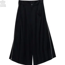 LISTEN FLAVOR Side Zip Checkered Super Wide Pants Outlet
