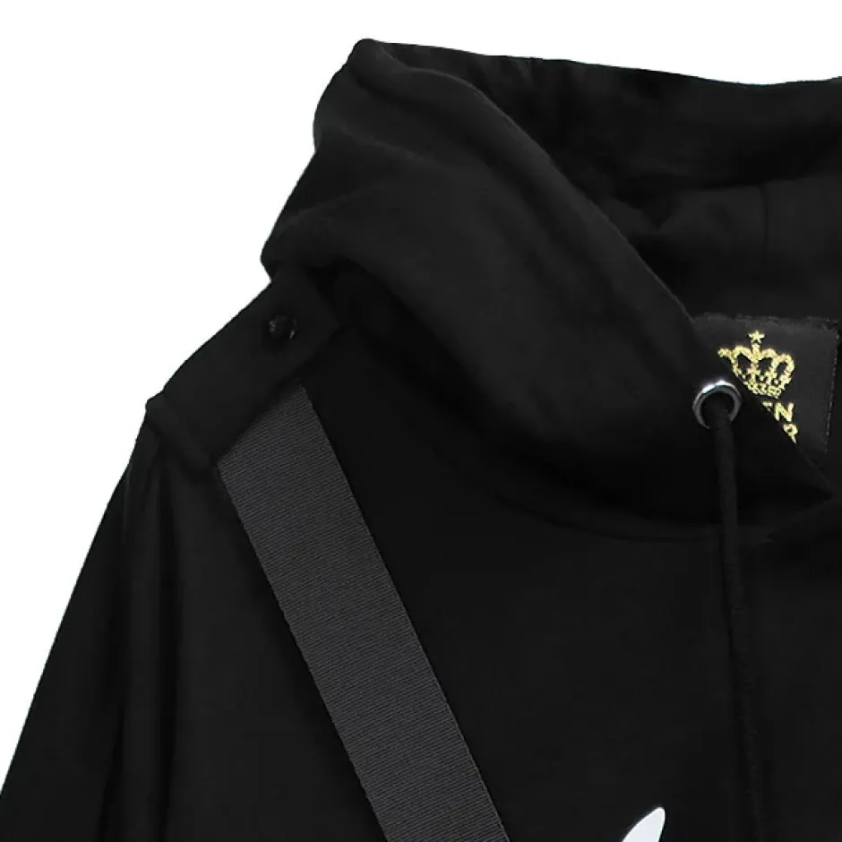 Jackets & Hoodies>LISTEN FLAVOR Skeleton Bear Harness Hoodie