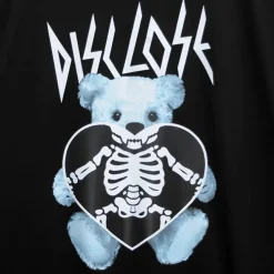 LISTEN FLAVOR Skeleton Bear Studs Big T-Shirt Sale