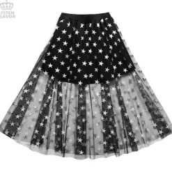 LISTEN FLAVOR Star Tulle Layered Skirt Discount