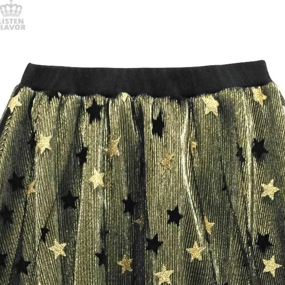 LISTEN FLAVOR Star Tulle Layered Skirt Discount