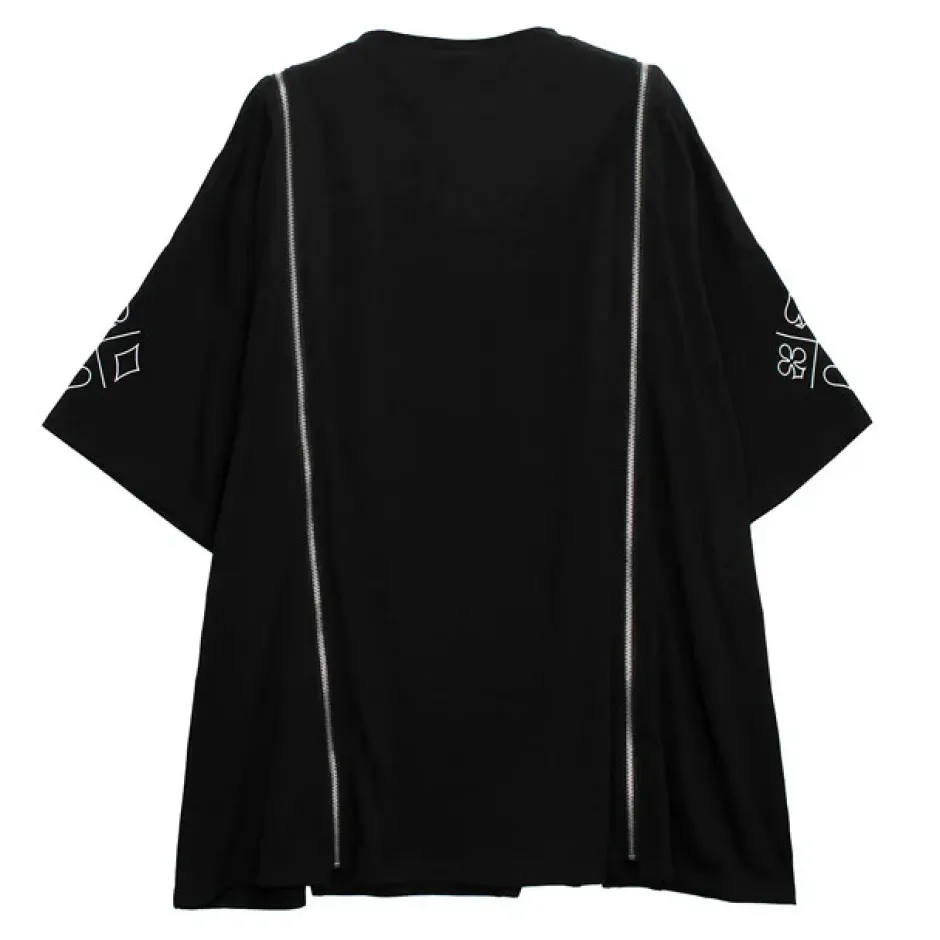 Tops>LISTEN FLAVOR The Magic Tramp Twin Zip Super BIG T-Shirt