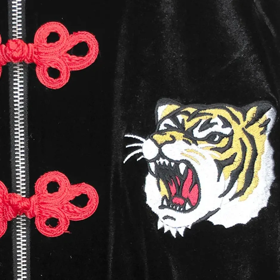Tops>LISTEN FLAVOR Tiger China Velour Track Jacket