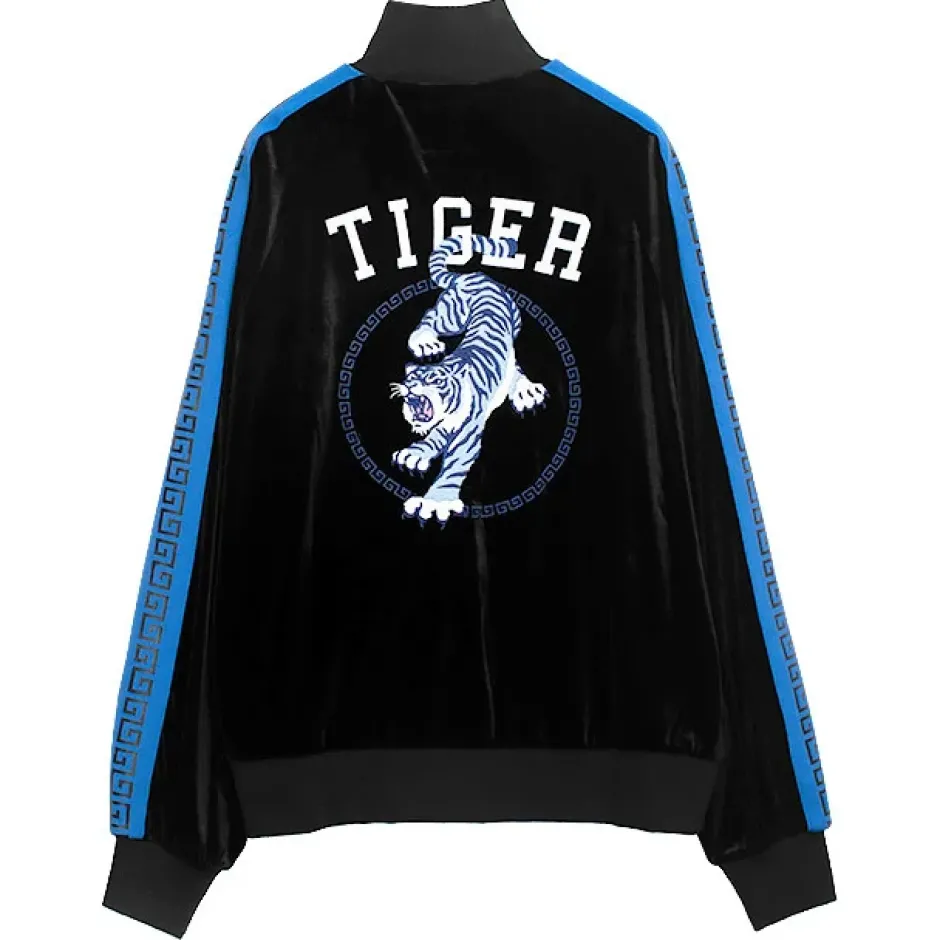 Tops>LISTEN FLAVOR Tiger China Velour Track Jacket