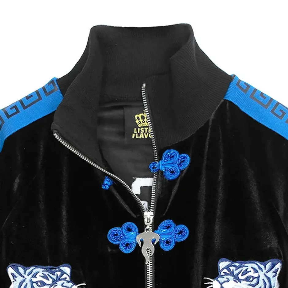 Tops>LISTEN FLAVOR Tiger China Velour Track Jacket