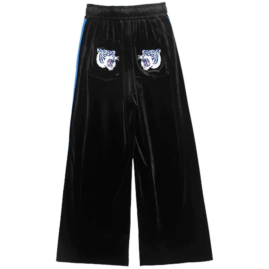 Bottoms>LISTEN FLAVOR Tiger China Velour Track Pants