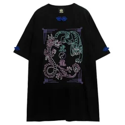 Tops>LISTEN FLAVOR Tiger Dragon China Big T-Shirt