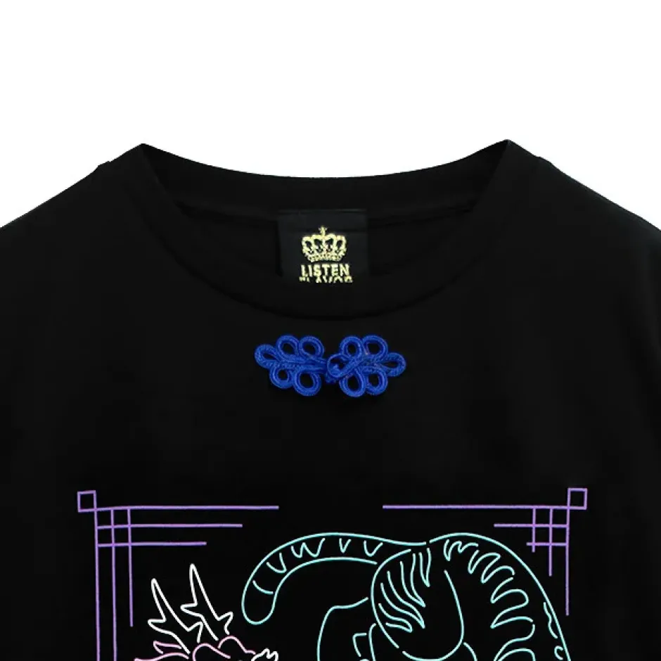 Tops>LISTEN FLAVOR Tiger Dragon China Big T-Shirt