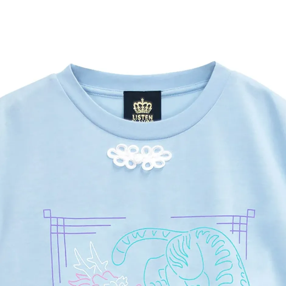 Tops>LISTEN FLAVOR Tiger Dragon China Big T-Shirt