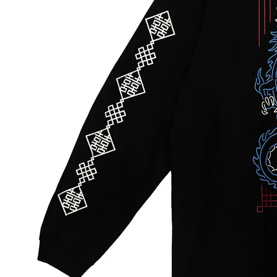 Tops>LISTEN FLAVOR Tiger Dragon China Long Sleeve T-Shirt
