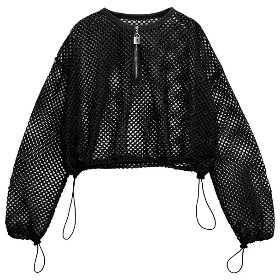 Tops>LISTEN FLAVOR Tonikaku Tsukaeru! Mesh Top