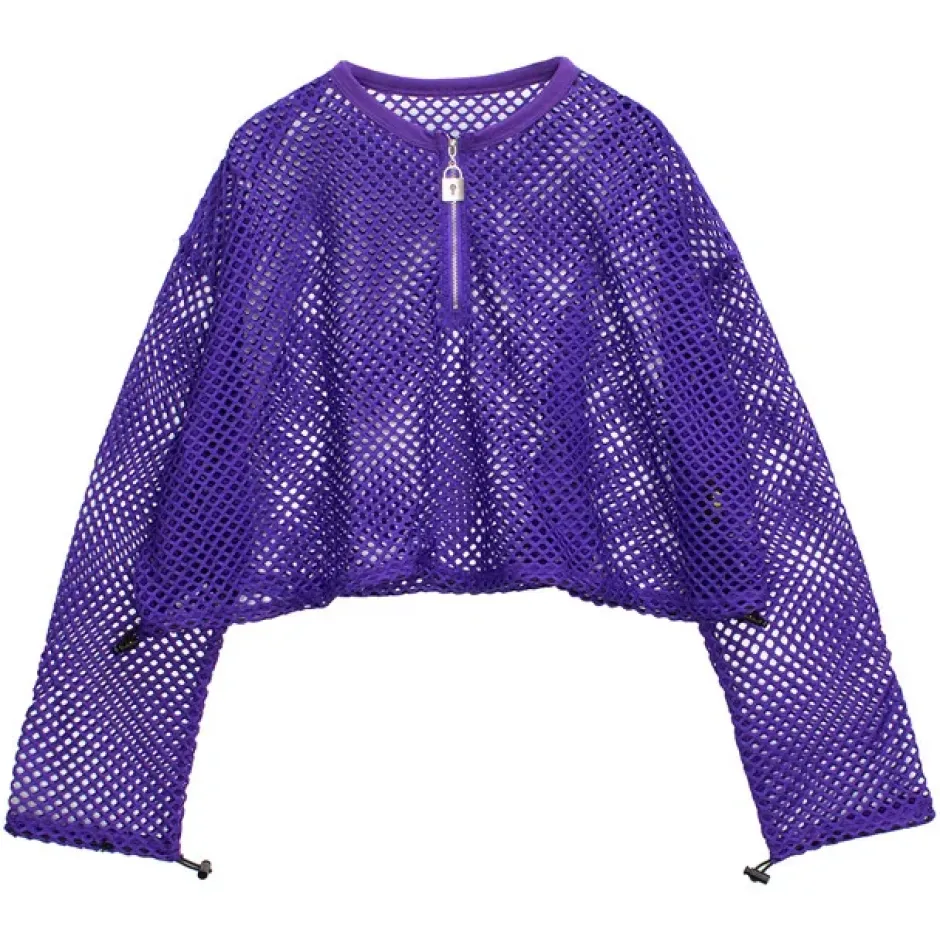Tops>LISTEN FLAVOR Tonikaku Tsukaeru! Mesh Top