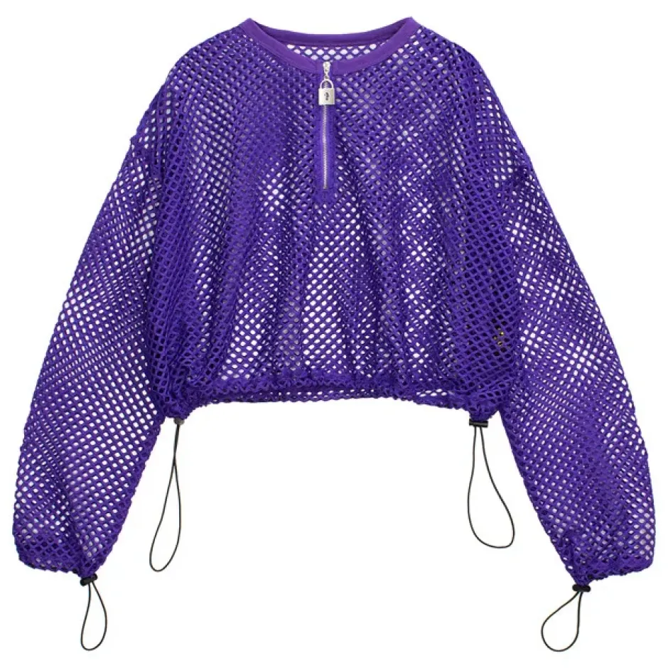 Tops>LISTEN FLAVOR Tonikaku Tsukaeru! Mesh Top